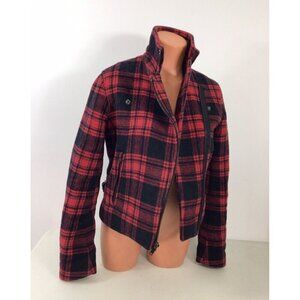 Gap Plaid Wool Coat Womens XS